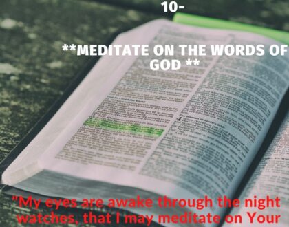 Biblical Meditation part 23: Guide your heart with all diligence