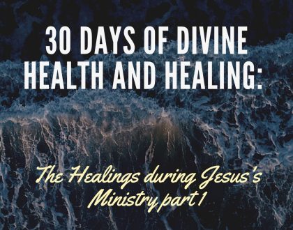The Healings during Jesus's Ministry part 1