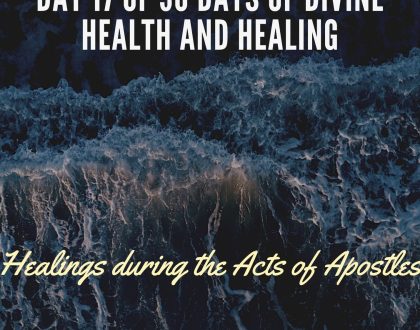 Healings during the Acts of Apostles