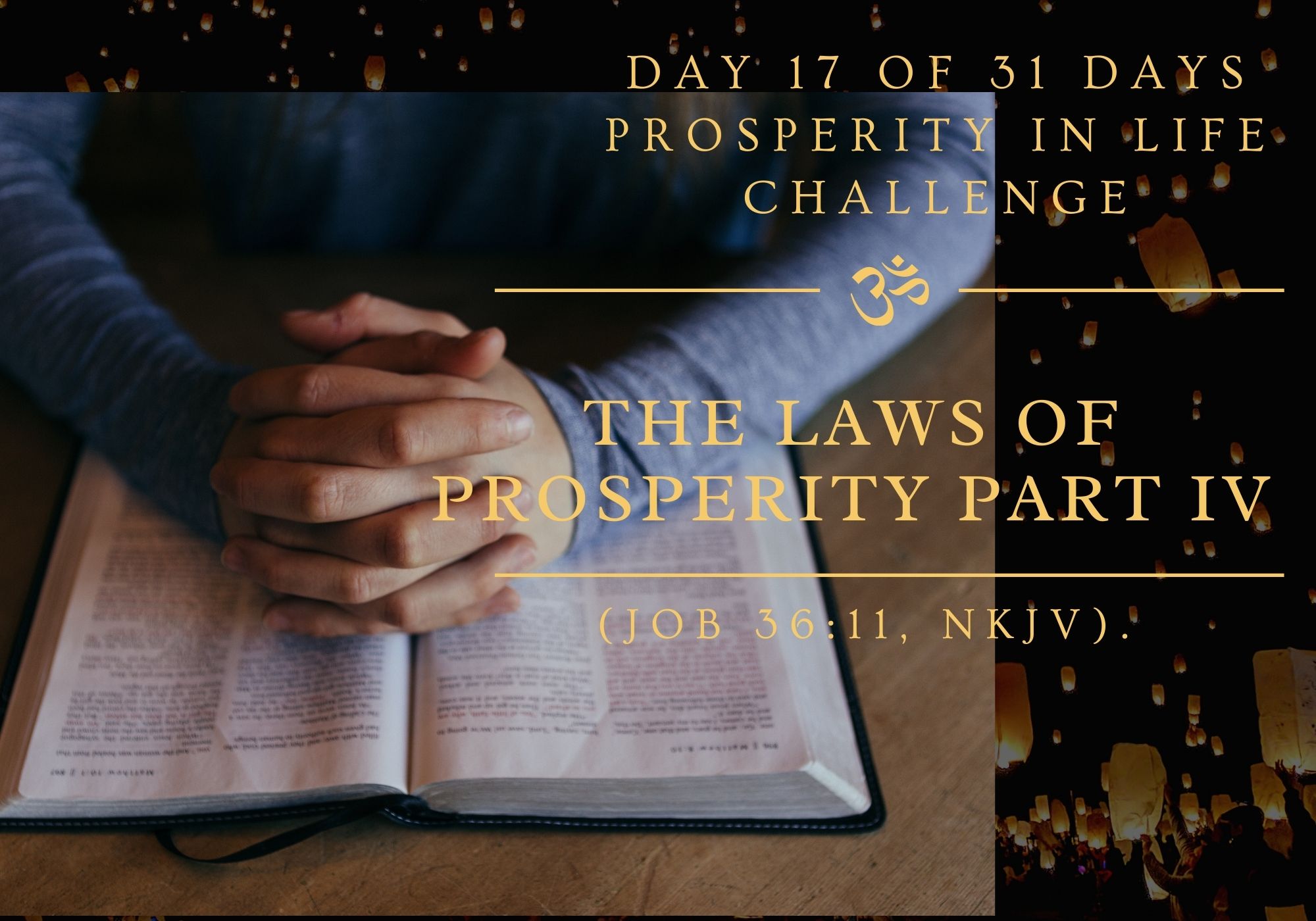 The laws of prosperity part