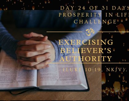 Exercising Believer’s authority