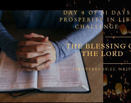 The blessing of the Lord