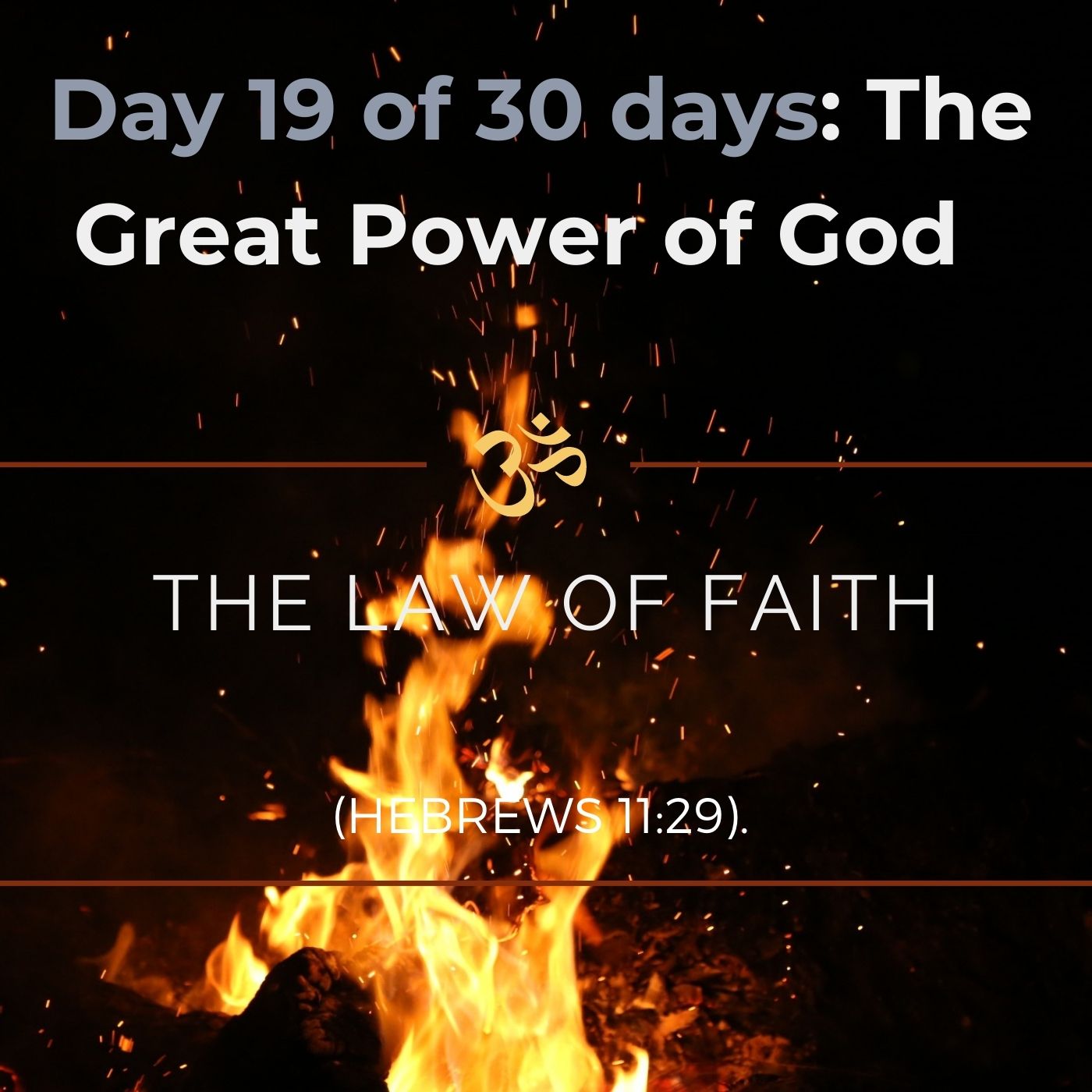 The law of Faith