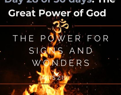 The Power for Signs and Wonders