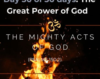 The mighty acts of God