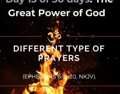 Different type of prayers