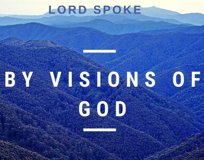 Day 20 of 31 days: The Lord Spoke....