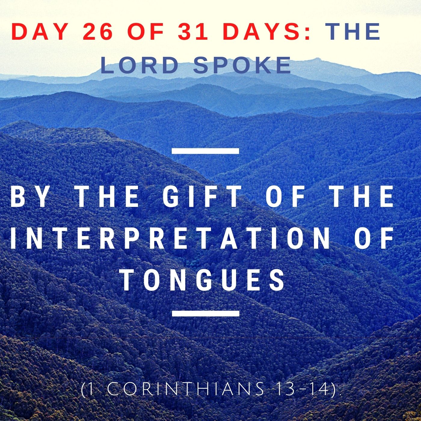 By the gift of the interpretation of tongues