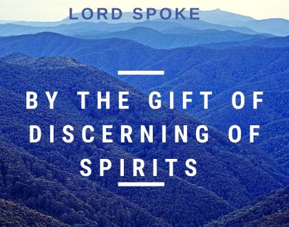 By the gift of discerning of spirits