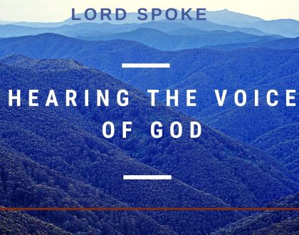 Hearing the voice of God