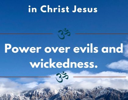 Power over evils and wickedness.