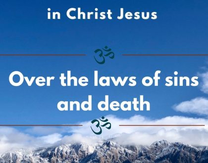 Over the laws of sins and death