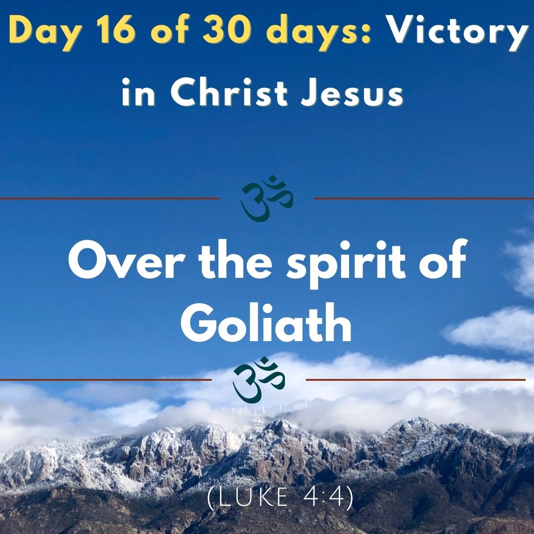 Over the spirit of Goliath