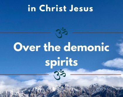 Over spiritual afflictions
