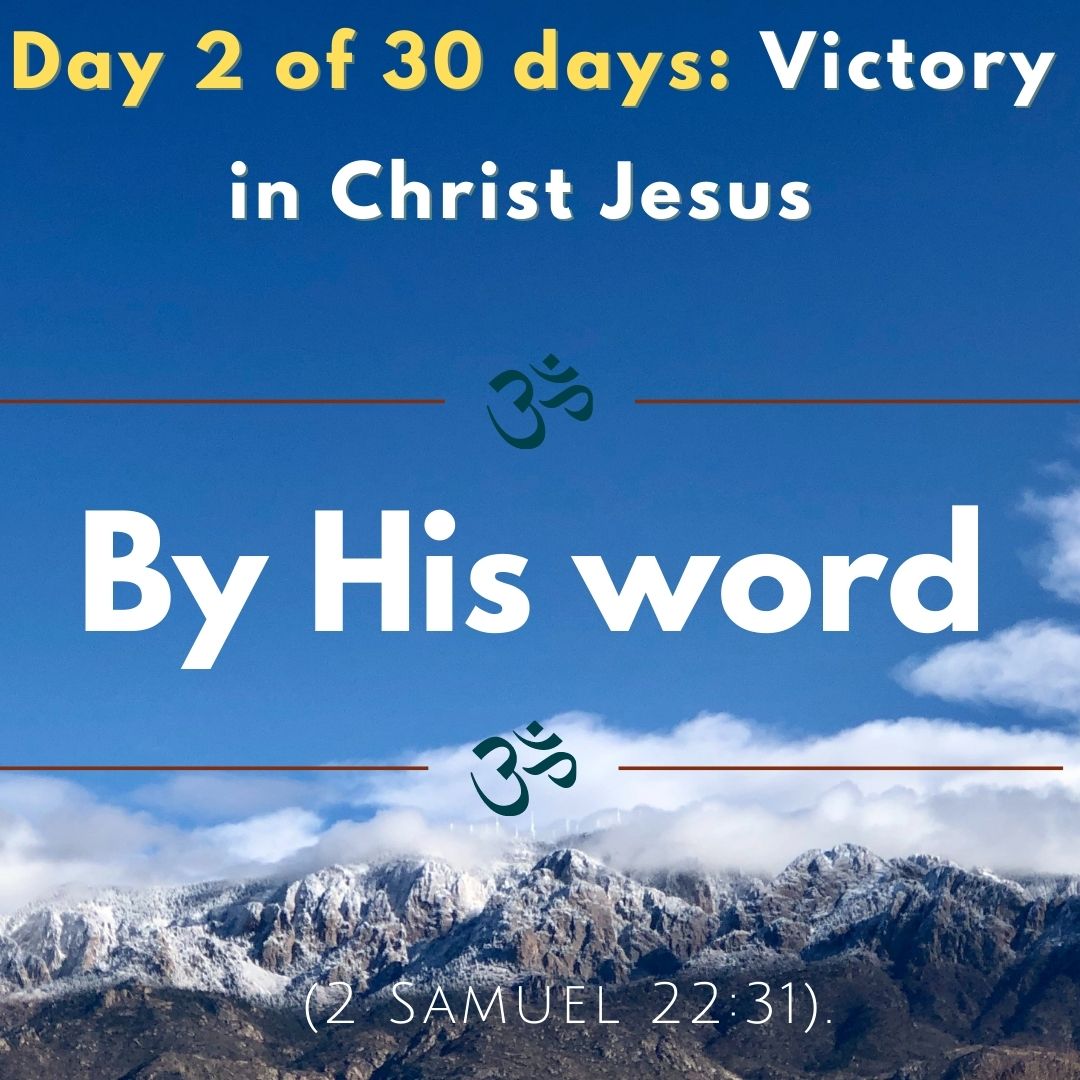 By His word