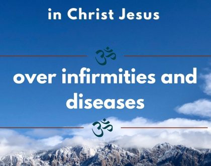 over infirmities and diseases
