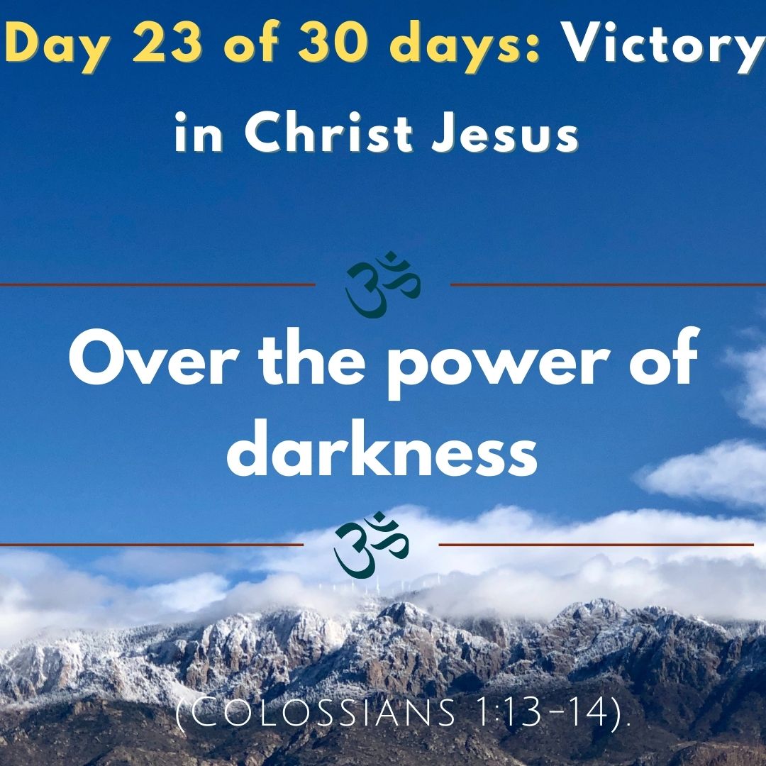 Over the power of darkness