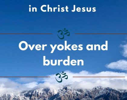 Over yokes and burden