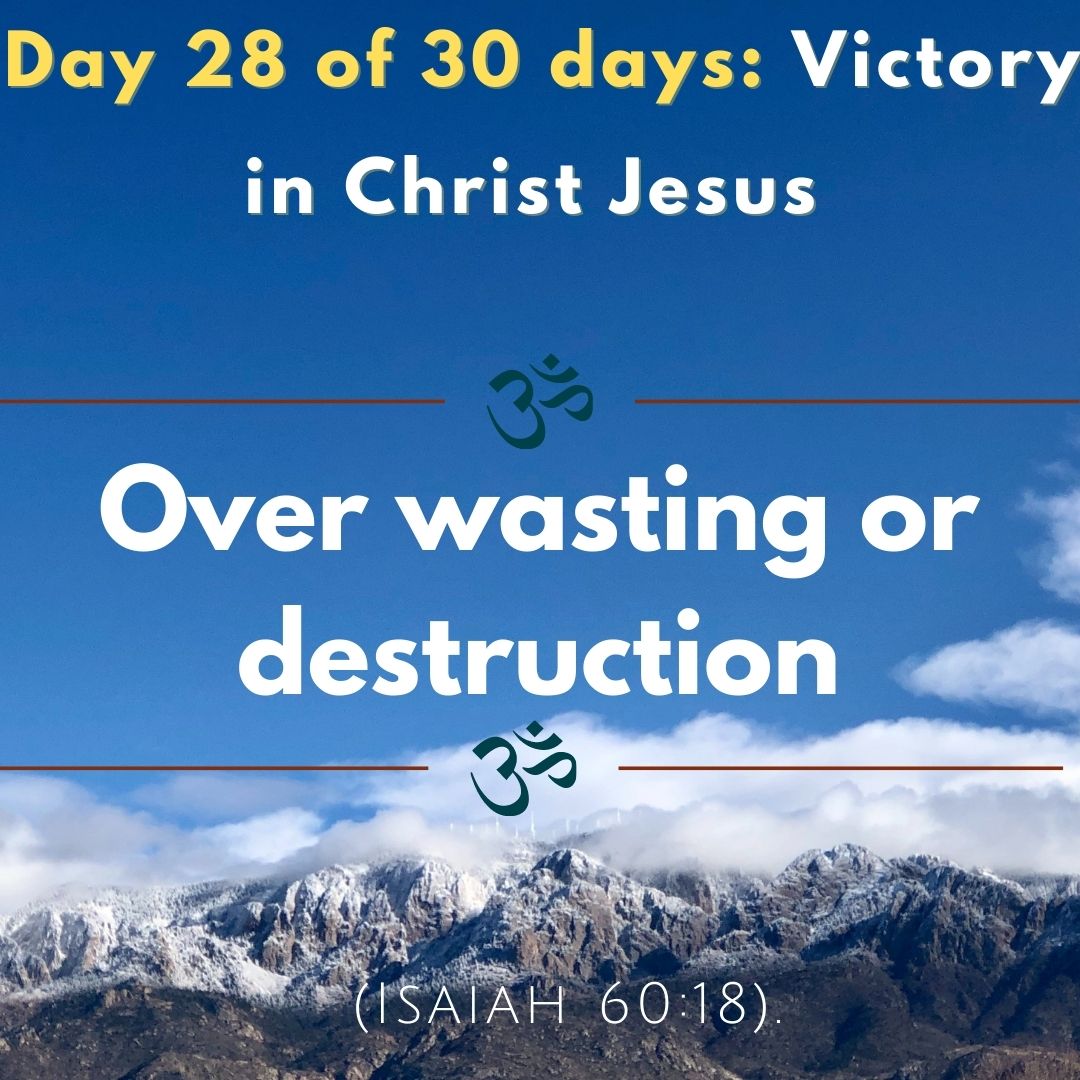 Over wasting or destruction