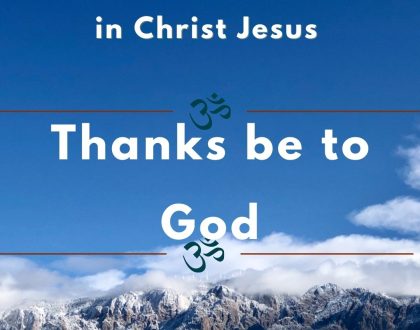 Thanks be to God