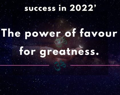 The power of favour for greatness.