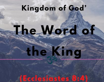 The Word of the King