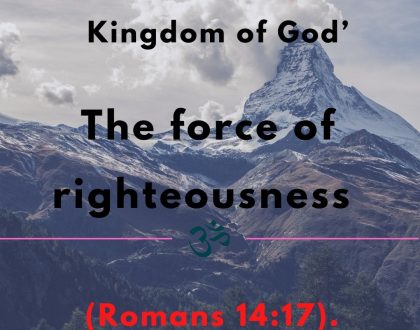 The force of righteousness