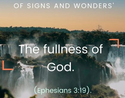 The fullness of God.