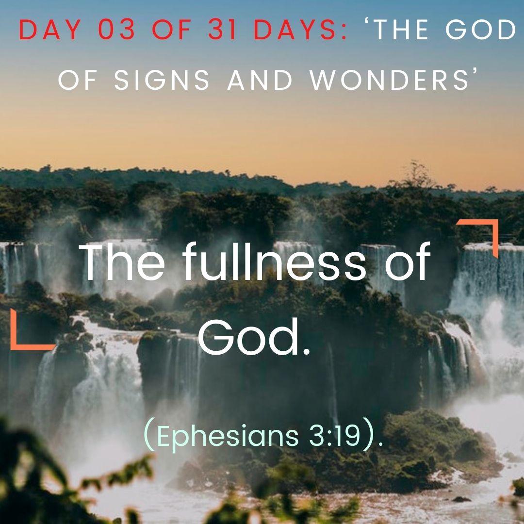 The fullness of God.