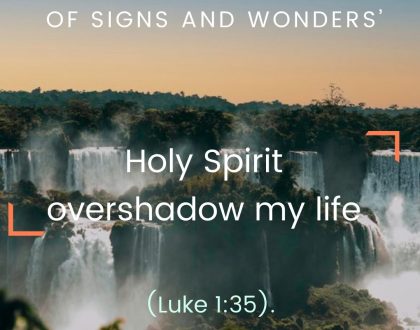 Holy Spirit overshadow my life