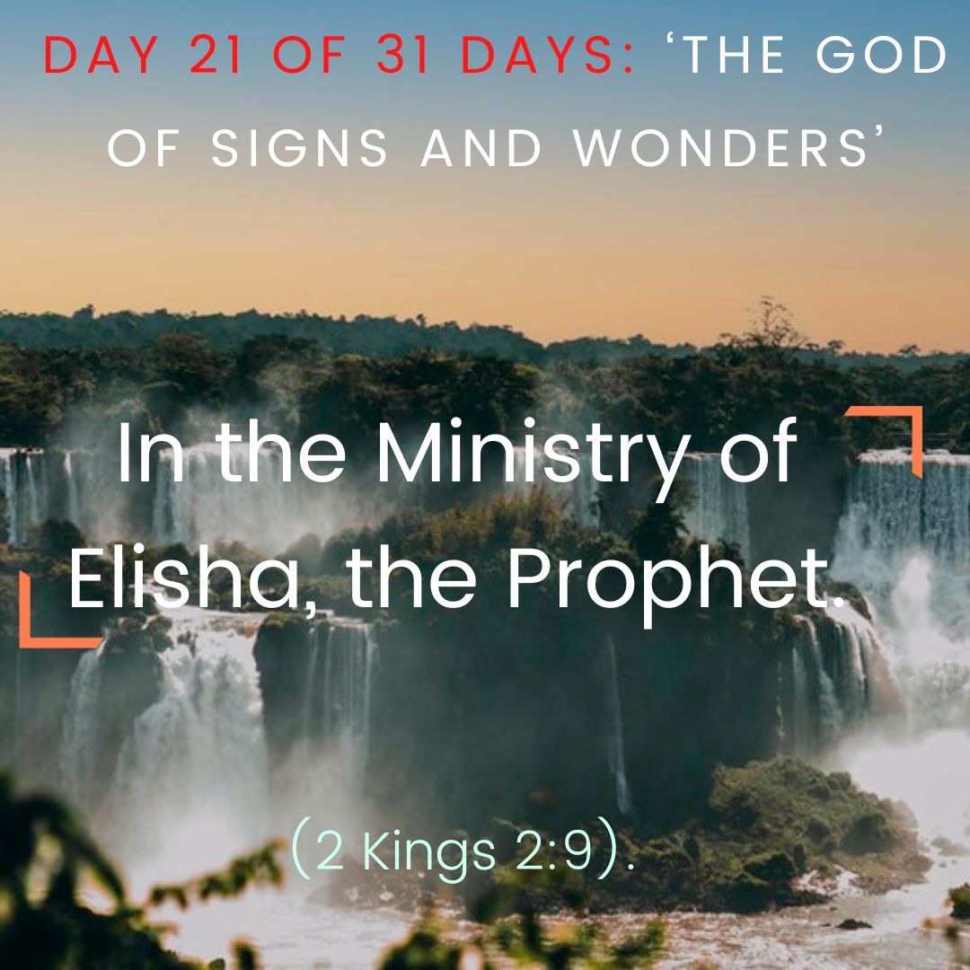 In the Ministry of Elisha, the Prophet.
