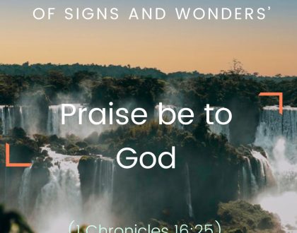 Praise be to God