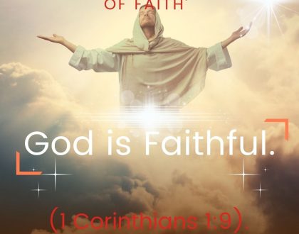 God is Faithful.