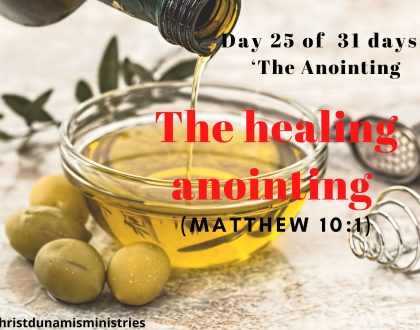 The healing anointing