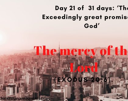 The mercy of the Lord