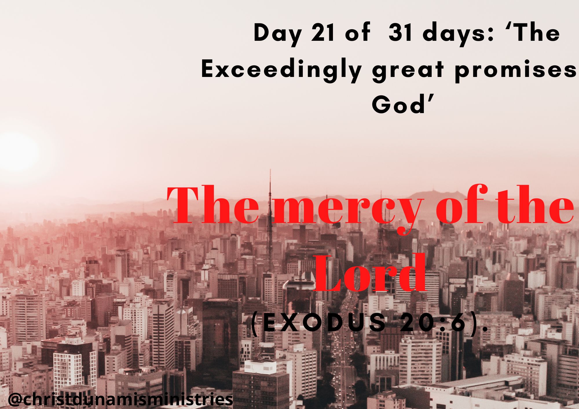 The mercy of the Lord