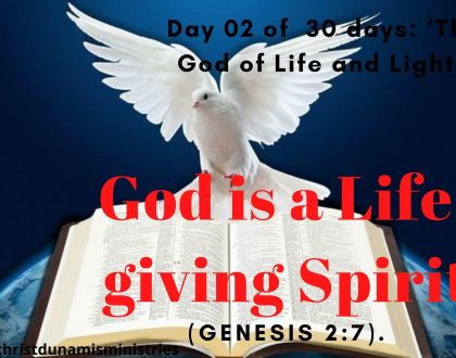 God is a Life-giving Spirit