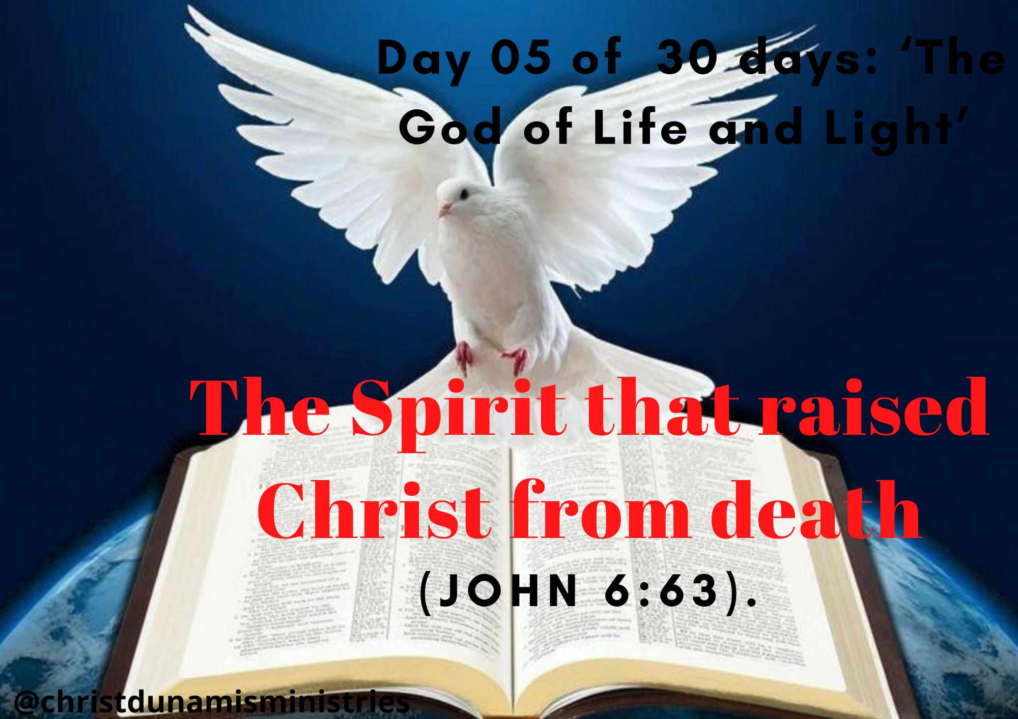 The Spirit that raised Christ from death