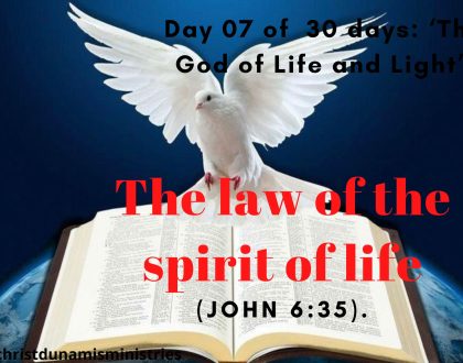 The law of the spirit of life