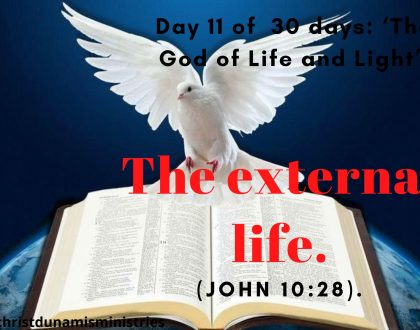 The external life.