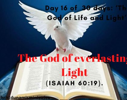 The God of everlasting Light