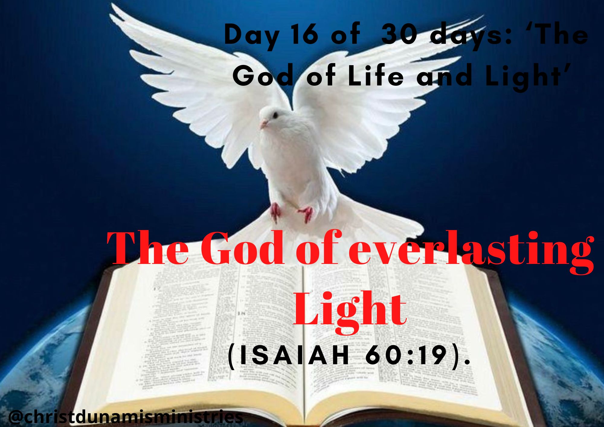 The God of everlasting Light
