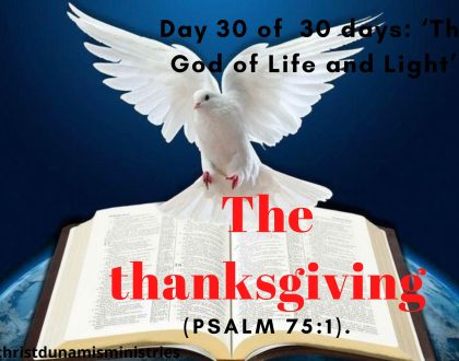 The thanksgiving
