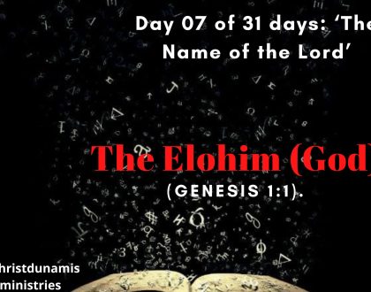 The Elohim (God)