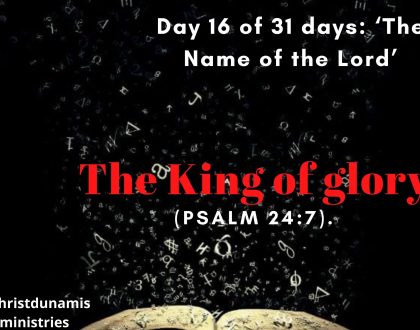 The King of glory