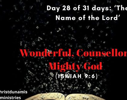 Wonderful, Counselor, Mighty GodWonderful, Counselor, Mighty God