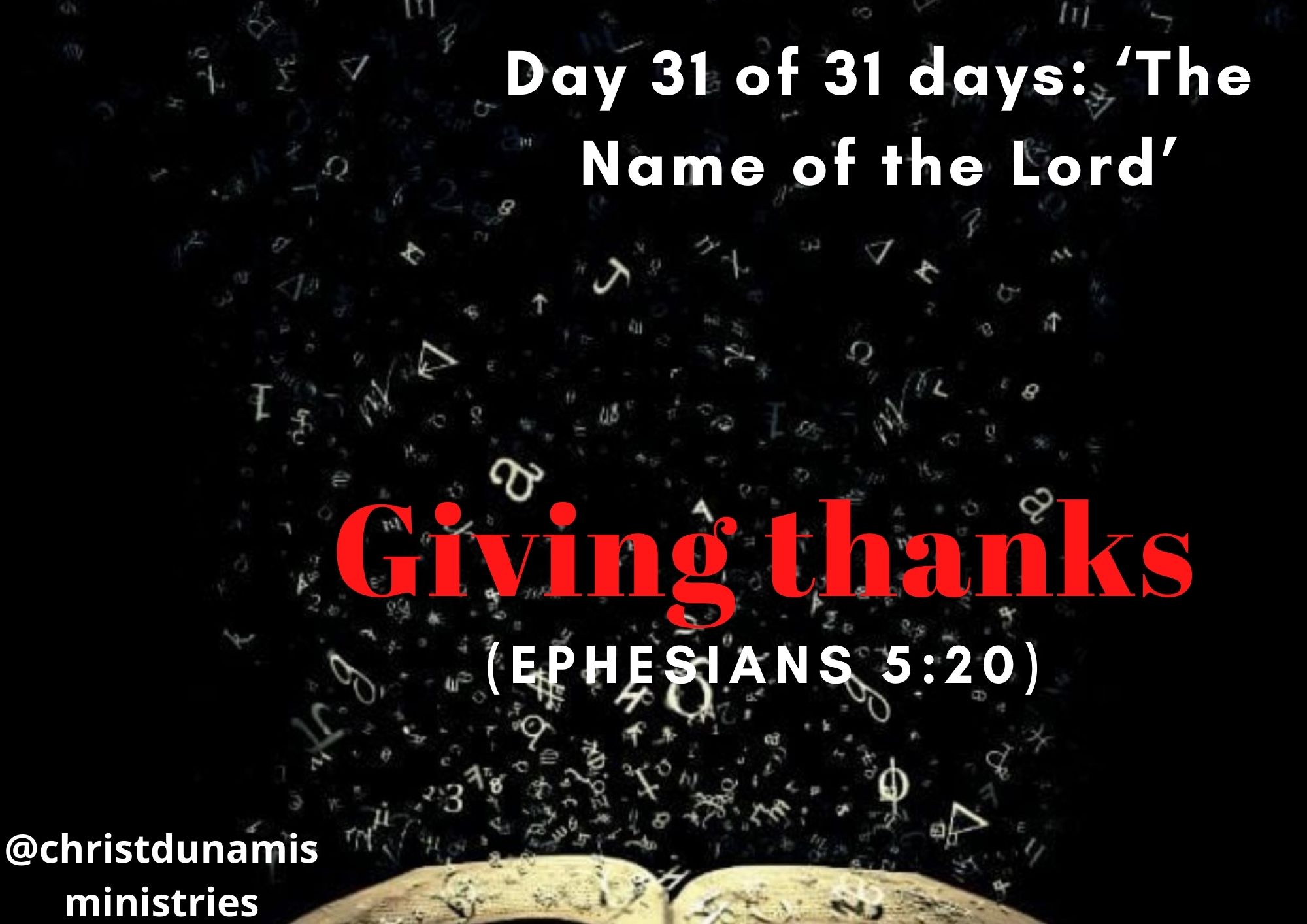 Giving thanks