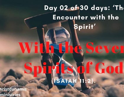 With the Seven Spirits of God