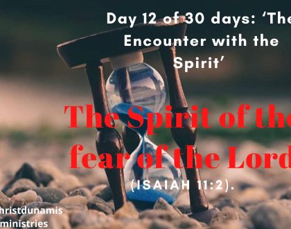 The Spirit of the fear of the Lord