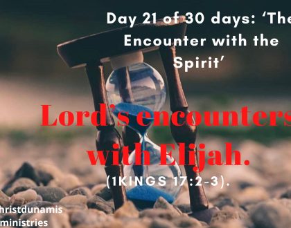 The Lord’s encounters with Elijah.